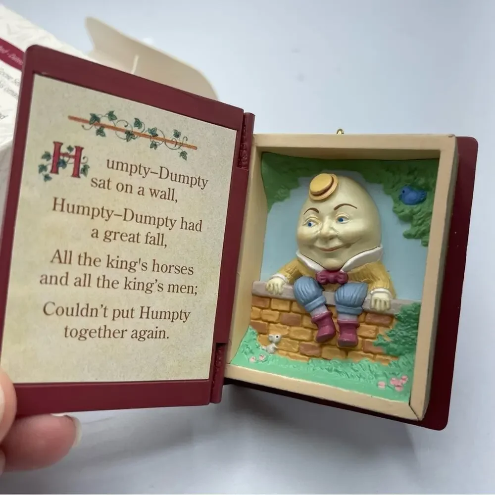 Vintage Hallmark Keepsake Ornaments Humpty Dumpty Nursery Rhymes Christmas
